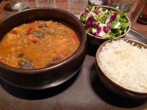Indian curry at Green House  in Brussels