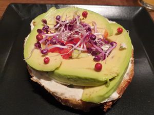 Avocado toast at Green House  in Brussels