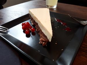 raw lemon cake  at Green House  in Brussels