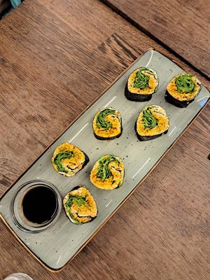 Ces makis étaient vraiment merveilleux! Quelle recherche dans le goût! at Green House  in Brussels