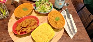 Vegan indian thali at Green House  in Brussels