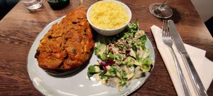 Stuffed aubergine at Green House  in Brussels