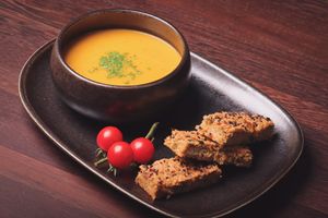 Delicious soup at Green House  in Brussels