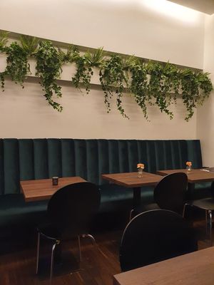 Inside, beautiful and minimalist at Green House  in Brussels