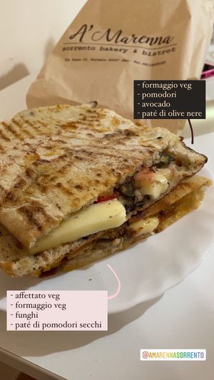 Panuozzi vegani 😋 at A'Marenna in Sorrento