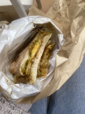 The ‘Teres’ on Panuozzo bread   at A'Marenna in Sorrento
