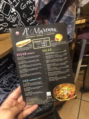 Vegan options  at A'Marenna in Sorrento