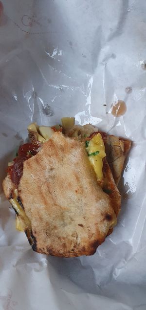 Lucia ( sadly without vegan ham) at A'Marenna in Sorrento