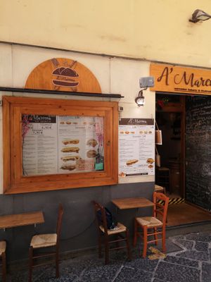 Outside siting at A'Marenna in Sorrento