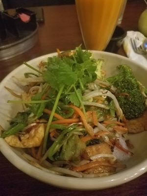 Vegan Rice Bowl  at Wicked Pho in El Paso