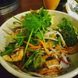 Vegan Rice Bowl at Wicked Pho in El Paso