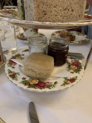 The gluten free vegan scone  at The Tea Room in Sydney