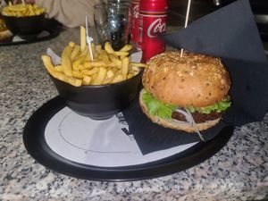 Vegan burger at VIKI BURGER in Koper