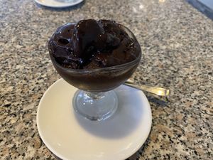 vegan chocolate ice cream   at VIKI BURGER in Koper