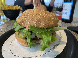 vegan burgerr  at VIKI BURGER in Koper