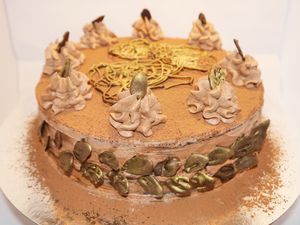 Vegan chocolate cake at Vegan Comfort in Auckland