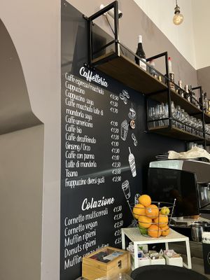 Coffee menu  at Cuore Fresco in Catania