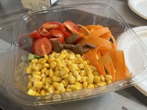 House salad  at Cuore Fresco in Catania