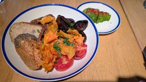 Vegan Monka full breakfast (extra avocado) at Monka in Torun