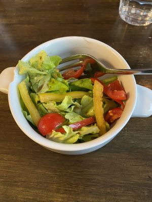Side salad with balsamic vinegar   at Bayview in Inishmor