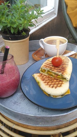 Sunny day in Delft! at Angie's Juicebar in Delft