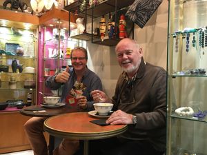 me and Pat at Cinq Concept Store in Cannes