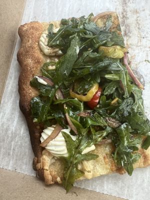 Vegan slice of the day  at Monte's Fine Foods in Portland