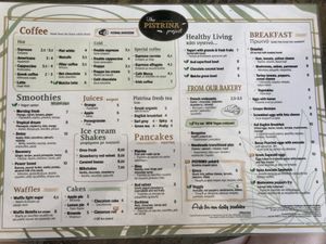 menu side 1 (july 2021) at Pistrina Bakery and Cocktail Bar in Meganisi