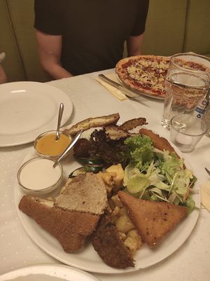 Platter for 2 at Napfényes Restaurant & Confectionery in Budapest