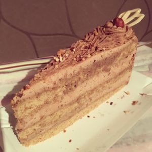 'Snickers' cake at Napfényes Restaurant & Confectionery in Budapest