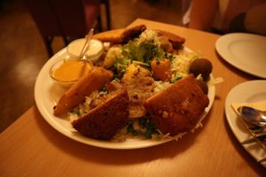 Mix plate for 2! at Napfényes Restaurant & Confectionery in Budapest