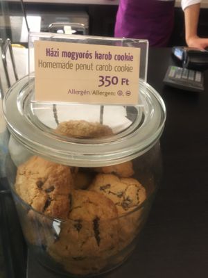 Peanut cookies at Napfényes Restaurant & Confectionery in Budapest