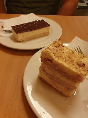 really nice sweets at Napfényes Restaurant & Confectionery in Budapest