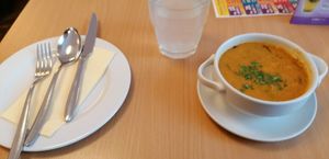 Kokos Thai Suppe at Napfényes Restaurant & Confectionery in Budapest