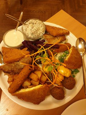 Platter for 2 at Napfényes Restaurant & Confectionery in Budapest