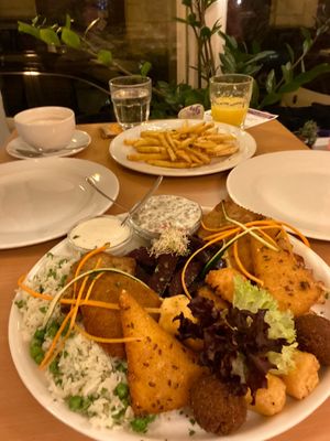 Sharing platter for 2 at Napfényes Restaurant & Confectionery in Budapest