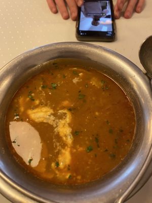 Goulash at Napfényes Restaurant & Confectionery in Budapest