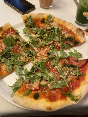 Pizza at Napfényes Restaurant & Confectionery in Budapest