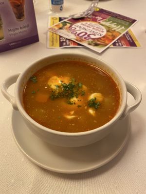 Goulash soup   at Napfényes Restaurant & Confectionery in Budapest