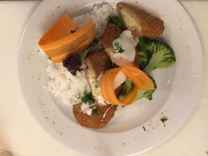 chicken kyiv at Napfényes Restaurant & Confectionery in Budapest