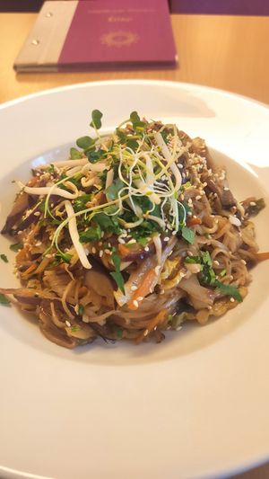 Noodles at Napfényes Restaurant & Confectionery in Budapest