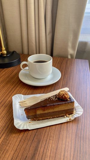 Chocolate and peanuts   at Napfényes Restaurant & Confectionery in Budapest