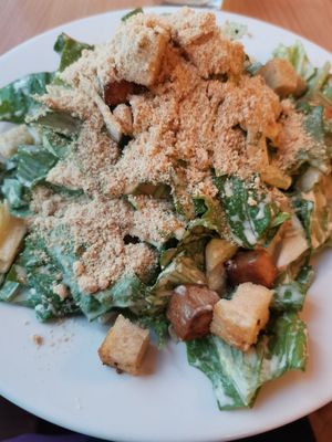 Caesar salad at Napfényes Restaurant & Confectionery in Budapest
