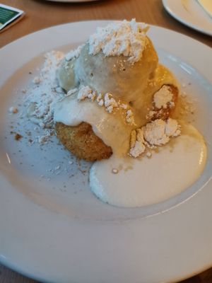 Millet Dumplings in Soy Yogurt Sauce at Napfényes Restaurant & Confectionery in Budapest