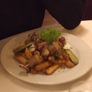 main course at Napfényes Restaurant & Confectionery in Budapest