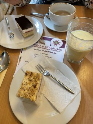   at Napfényes Restaurant & Confectionery in Budapest