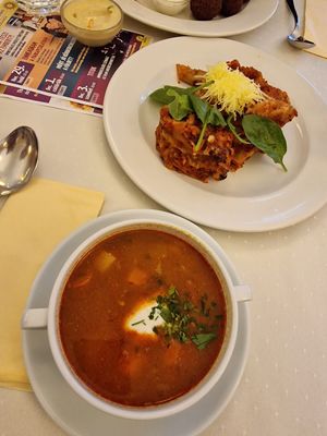   at Napfényes Restaurant & Confectionery in Budapest