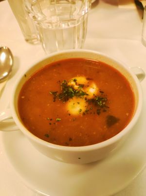 Sopa at Napfényes Restaurant & Confectionery in Budapest