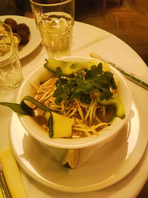 Fideos at Napfényes Restaurant & Confectionery in Budapest