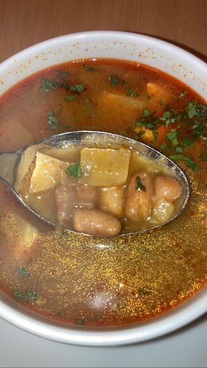 Goulash soup   at Napfényes Restaurant & Confectionery in Budapest